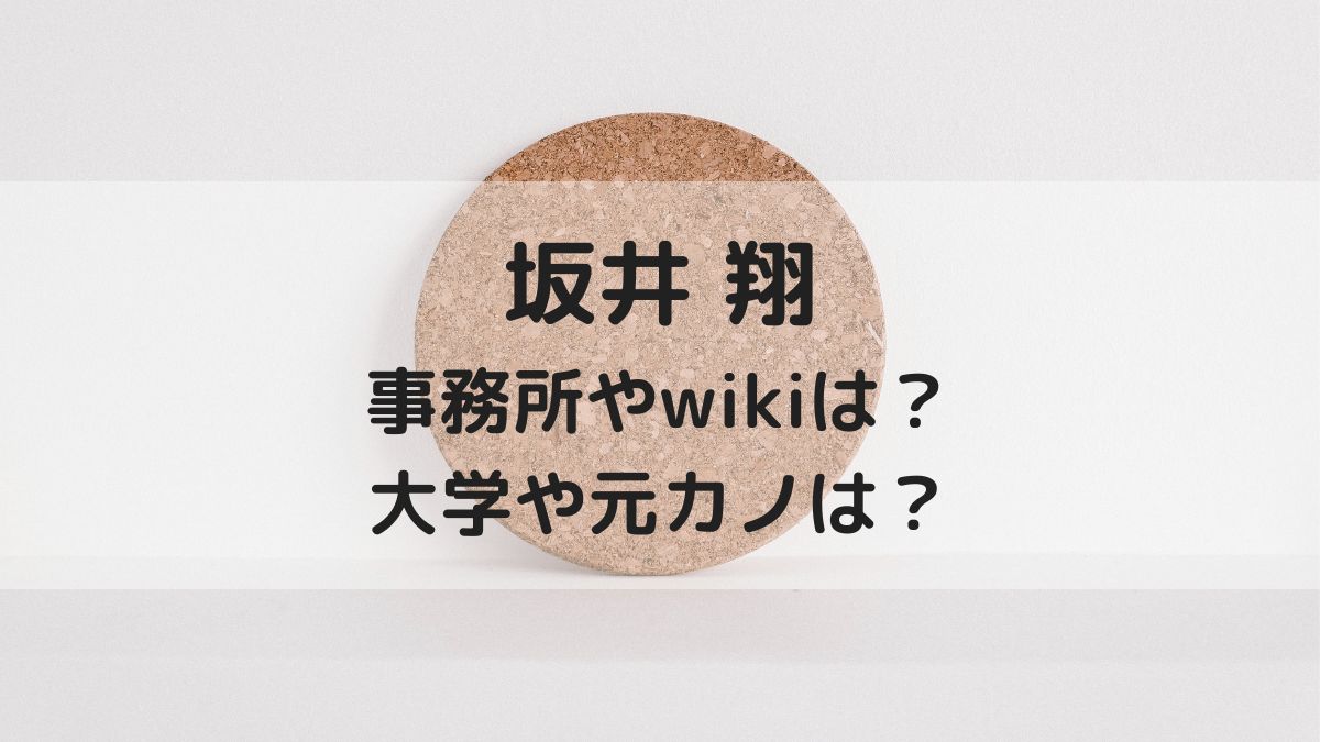 坂井翔wiki